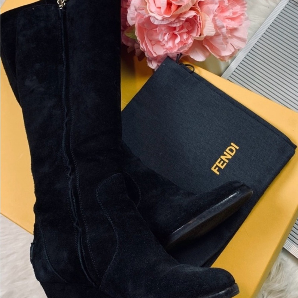Fendi Black Heeled Boots
